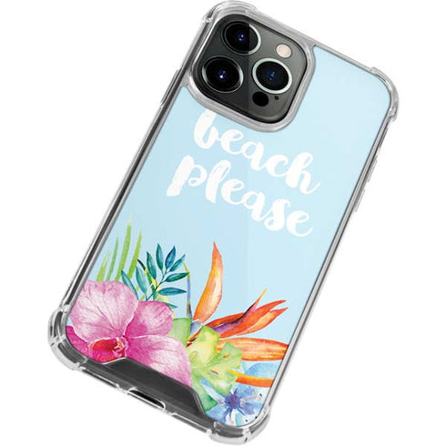 Beach Please iPhone 14 Pro Clear Case